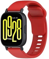 Akcesoria do smartwatchy - Bizon Silikonowy pasek Strap Watch Silicone do Xiaomi Redmi Watch 5 Lite / 5 Active, czerwony - miniaturka - grafika 1
