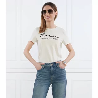 Koszulki i topy damskie - LAUREN RALPH LAUREN T-shirt KATLIN-SHORT SLEEVE-T-SHIRT | Slim Fit - grafika 1