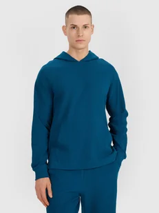 4F Bluza dresowa nierozpinana z kapturem męska - turkusowa L - Bluzy męskie 4F Bluza dresowa nierozpinana z kapturem męska - turkusowa L - Bluzy męskie - miniaturka - grafika 1