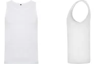 Koszulki męskie - TANK TOP Koszulka Męska Sportowa Na Ramiączkach Bawełna ROLY 6545 BIAŁA XL - miniaturka - grafika 1