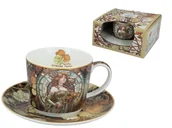 Filiżanki - Filiżanka do herbaty ze spodkiem Mucha Carmani - miniaturka - grafika 1