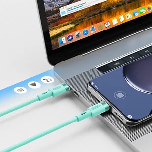 Joyroom wytrzymały kabel USB Typ C - USB Typ C 3A 1,8m zielony (S-1830N9) - Kable USB - miniaturka - grafika 9