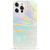 Etui i futerały do telefonów - Kingxbar Shell Series luksusowe eleganckie etui na iPhone 13 Pro perłowy-niebieski - miniaturka - grafika 1