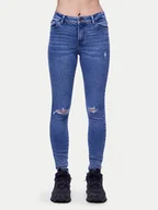 Spodnie damskie - Pieces Jeansy Dana 17148021 Niebieski Skinny Fit - miniaturka - grafika 1