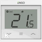 Regulatory i termostaty - Regulator temperatury Internetowy, ENGO E55-W, podtynkowy, do ramki 55x55, Wi-Fi, 230V, biały - miniaturka - grafika 1