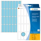 Etykiety do drukarek - Herma Vielzwecketiketten blau 13x40 mm Papier matt 896 St. - 2363 - miniaturka - grafika 1