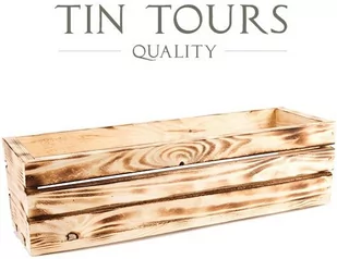 OPALANA DREWNIANA SKRZYNKA NA KWIATY I ZIOŁA 50x18x15 cm - Donice - miniaturka - grafika 1