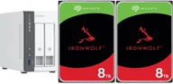 Serwery plików NAS i macierze dyskowe - Serwer plików Qnap TS-216G + 2x Seagate IronWolf 8TB ST8000VN004 - miniaturka - grafika 1