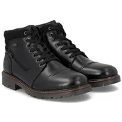 Botki męskie - Trzewiki męskie wodoodporne Rieker 32020-00 BLACK R.41 - miniaturka - grafika 1