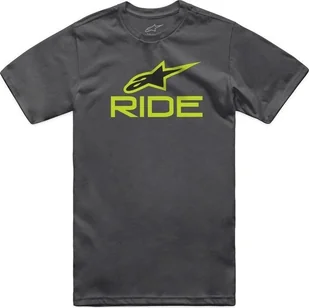 Alpinestars T-shirt ALPINESTARS RIDE 4.0 CSF TEE, Charcoal/Lime/Black Rozmiar: S - Koszulki męskie - miniaturka - grafika 1