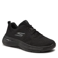 Sneakersy damskie - SKECHERS Sneakersy Go Walk Arch Fit 124403/BBK Black - miniaturka - grafika 1
