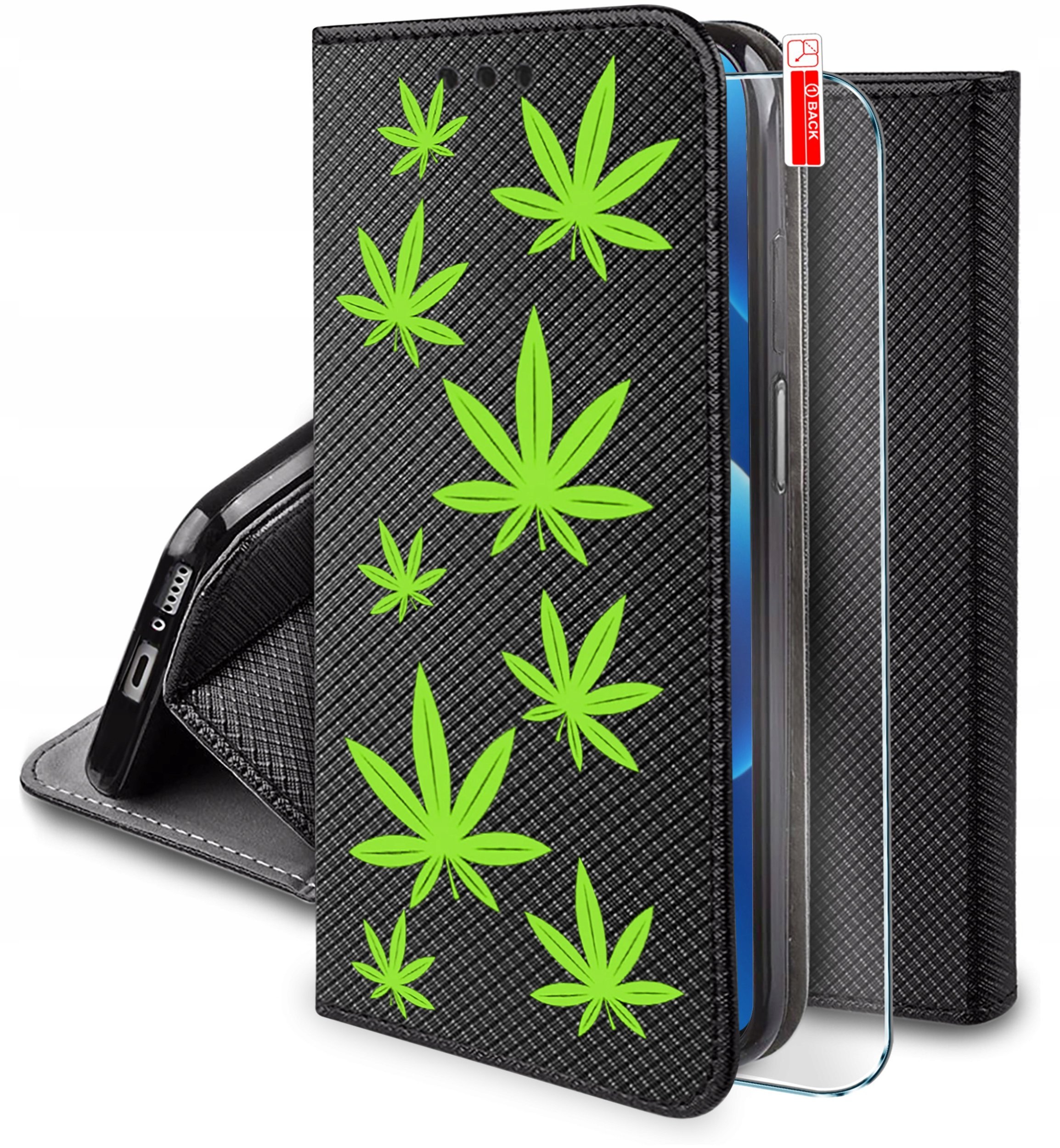 Etui do Samsung A17 5G MAGNET WZORY CASE PORTFEL + SZKŁO 9H