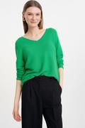 Swetry damskie - Sweter w zielonym kolorze - Greenpoint - miniaturka - grafika 1