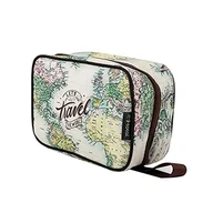 Torby podróżne - I-TOTAL® - Kosmetyczka, torba podróżna, dla kobiet i mężczyzn, wodoszczelna, z haczykiem, Old Map, 20 inch, Central Hardside Expandable Luggage z kółkami obrotowymi - miniaturka - grafika 1