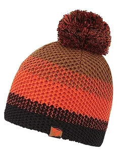 Ziener Unisex dziecięca czapka z pomponem/dzianina, podszewka polarowa, trójkolorowa ISHI - Czapki damskie - miniaturka - grafika 1