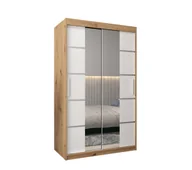 Szafy - Szafa przesuwna Garderoba VERONA 4 120 gł. 62 artisan/biały - miniaturka - grafika 1