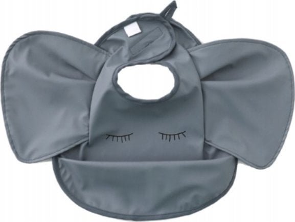 Śliniaczek dla Niemowlaka z Kieszonką i Falbankami SŁOŃ