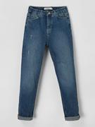 Spodnie i spodenki dla dziewczynek - Jeansy o kroju mom fit z dodatkiem streczu - miniaturka - grafika 1