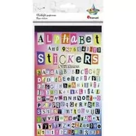 Zabawki kreatywne - Naklejki papierowe 6 plansz litery i cyfry 1362szt - miniaturka - grafika 1