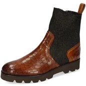 Botki damskie - Melvin & Hamilton Botki damskie Sally 157, brązowy, 37 EU Schmal - miniaturka - grafika 1