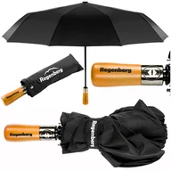 Parasole - Duży parasol czarny składany automatyczny REGENBERG - miniaturka - grafika 1