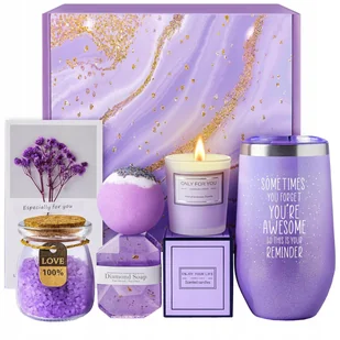Kosz prezentowy dla kobiet Lavender (fioletowy) - Zestawy upominkowe - miniaturka - grafika 1