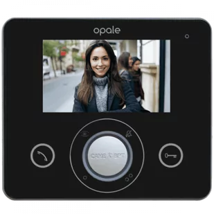Came Bezsłuchawkowy panel wewnętrzny wideo OPALE W BLACK, LCD 4,3 - Akcesoria do domofonów i wideodomofonów - miniaturka - grafika 1