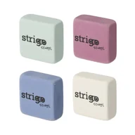 Gumki biurowe - Gumka do ścierania szkolna dla dzieci Strigo Kwadraty w 4 kolorach - miniaturka - grafika 1