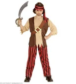 Stroje karnawałowe - Strój pirat brązowy, rozmiar 158 - miniaturka - grafika 1