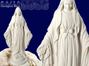 Matka Boska Niepokalana -alabaster grecki - Figurki dekoracyjne - miniaturka - grafika 1