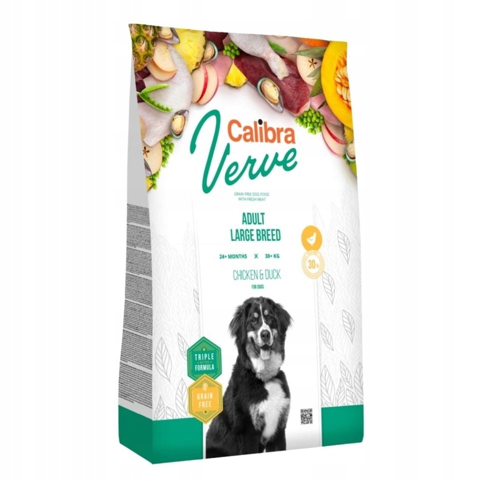 CALIBRA Dog Verve GF Adult Large Chicken&Duck 12 kg dla dużych ras -