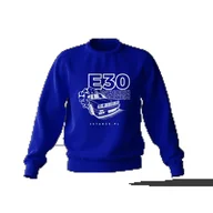 Odzież do sportów motorowych - Bluza BMW E30 Wchodzi bokiem niebieska-3XL - miniaturka - grafika 1