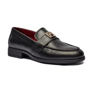 Półbuty damskie - Tommy Hilfiger Skórzane loafersy - miniaturka - grafika 1