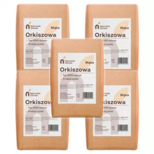 Naturalnie Zdrowe Mąka orkiszowa razowa typ 2000 Zestaw 5 kg - Mąka - miniaturka - grafika 1