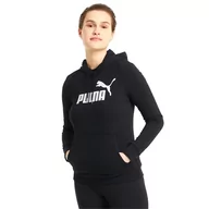 Bluzy damskie - Bluza Damska Puma Essentials Hoodie Tr Czarna (58679101) - miniaturka - grafika 1