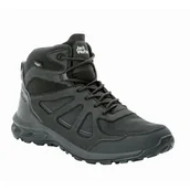 Buty trekkingowe męskie - Buty męskie turystyczne Jack Wolfskin WOODLAND 2 TEXAPORE MID M black - 39,5 - miniaturka - grafika 1