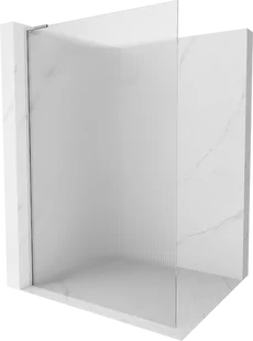 Mexen Kioto L ścianka prysznicowa Walk-in 70 x 200 cm, prążki, chrom - 800-070-103-01-09 - Ścianki i drzwi prysznicowe - miniaturka - grafika 1