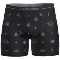 Majtki męskie - Męskie bokserki Icebreaker M Mer 150 Anatomica Boxers Explore More Rozmiar: M / Kolor: czarny/beżowy - miniaturka - grafika 1