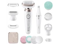 Depilatory i golarki damskie - Depilator BRAUN Silk Epil 9 Flex 9-580 3D Biało-złoty - miniaturka - grafika 1
