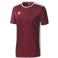 Koszulki sportowe męskie - Adidas, Koszulka męska, Entrada 18 JSY CD8430, bordowy, rozmiar S - miniaturka - grafika 1