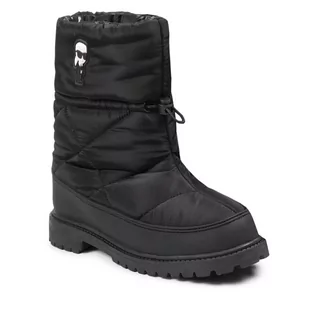 Śniegowce KARL LAGERFELD Z19119 S Black 09B - Buty dla dziewczynek - miniaturka - grafika 1