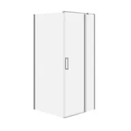 Kabiny prysznicowe - Kabina prysznicowa Cersanit Moduo 90x80x195 prostokątna prawa chrom transparentne S601-307 - miniaturka - grafika 1