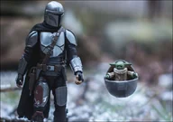 Plakaty - Mando i Grogu, Star Wars Ver1 - plakat Wymiar do wyboru: 30x20 cm - miniaturka - grafika 1