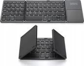 Akcesoria do tabletów i e-booków - Zenwire KLAWIATURA BEZPRZEWODOWA Bluetooth 5.0 Składana Przenośna do Tabletu SLIM Cicha Zenwire WLK-61 - miniaturka - grafika 1
