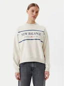 Bluzy damskie - New Balance Bluza Athletics Nautical Lobster WT51923 Beżowy Oversize - miniaturka - grafika 1