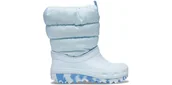 Śniegowce damskie - Śniegowce dziecięce CROCS CLASSIC NEO PUFF niebieskie 32/33 - miniaturka - grafika 1