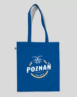 Torby i wózki na zakupy - TORBA BAWEŁNIANA NA ZAKUPY  POZNAŃ Niebieski - miniaturka - grafika 1