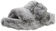Kapcie damskie - Skechers Damskie wygodne kapcie na koturnie, Szary - Szary - 37 EU - miniaturka - grafika 1