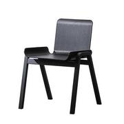 Krzesła - Krzesło nowoczesne skandynawskie CAMPO CZARNE - miniaturka - grafika 1