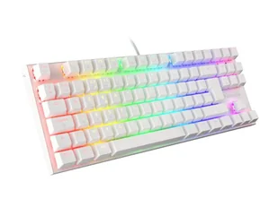 KLAWIATURA DLA GRACZY GENESIS THOR 303 TKL FR PODŚWIETLENIE RGB MECHANICZNA BROWN BIAŁA HOT SWAP - Klawiatury - miniaturka - grafika 1